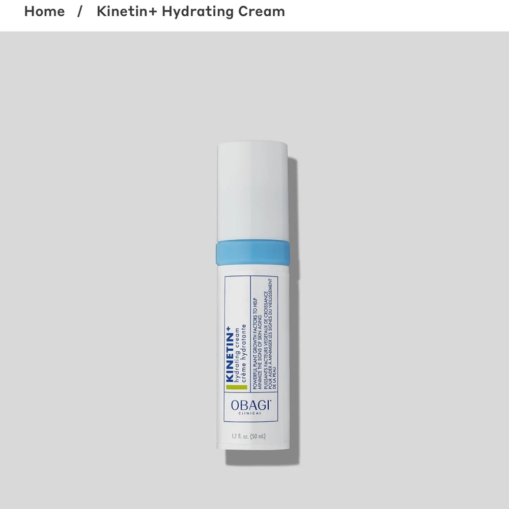Obagi Kinetin+ Hydrating Cream - Blue and White